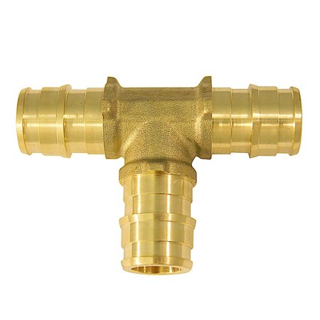 APOLLO PEX-A 1/2 in. Expansion PEX in to X 1/2 in. D Barb Brass Tee EPXT12